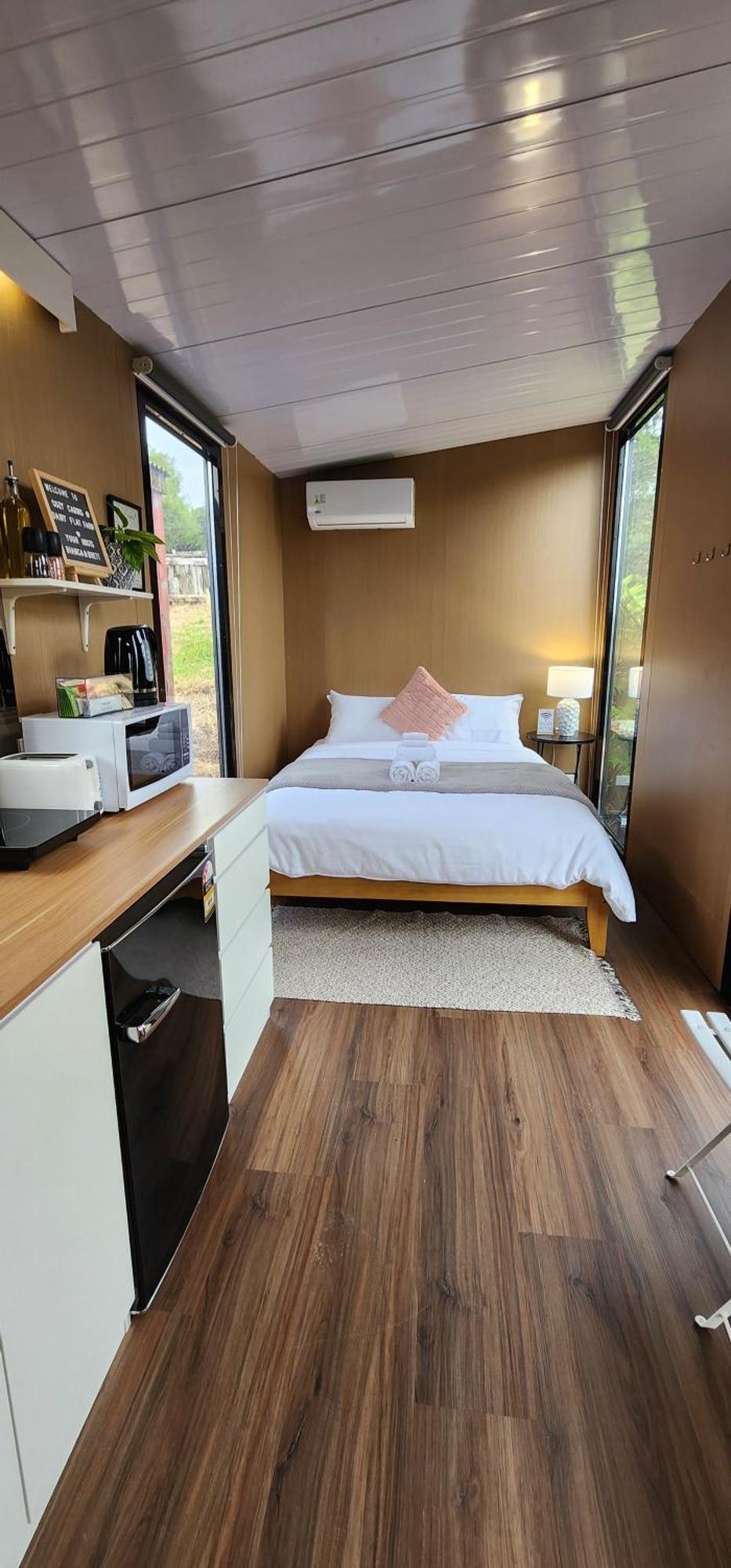 Cozy Cabin2 With Outdoor Bath At Dairy Flat Farm Waitoki Exterior foto